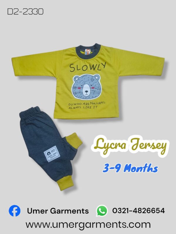 Baby Boy Mustard Lycra Jersey