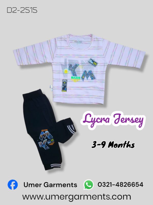 Baby Boy White Lycra Jersey