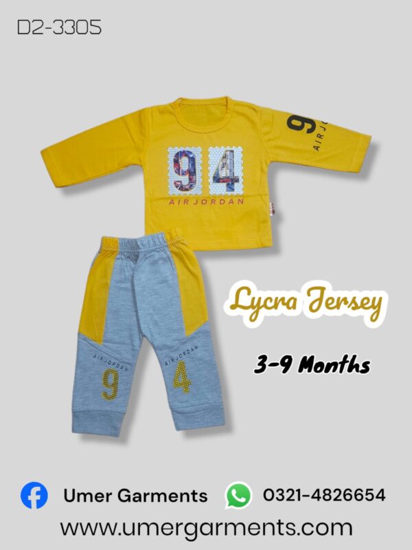 Baby Boy Yellow Lycra Jersey