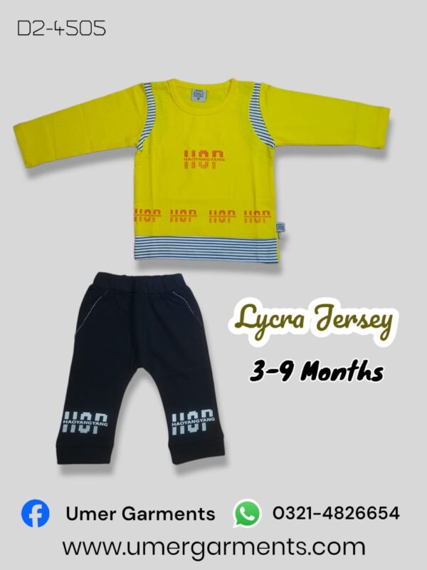 Baby Boy Yellow Lycra Jersey