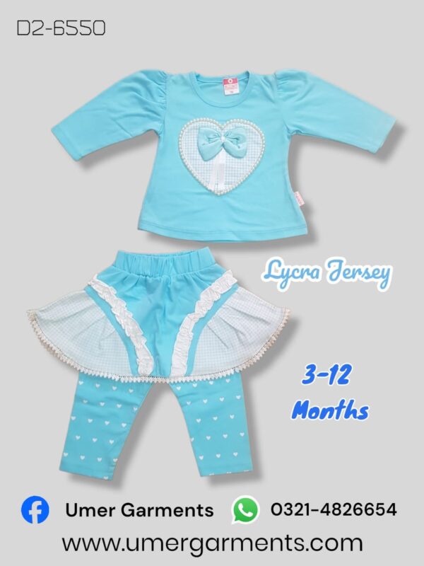 Baby Girl Blue Lycra Jersey D2