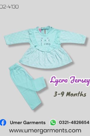 Baby Girl Blue Lycra Jersey D2