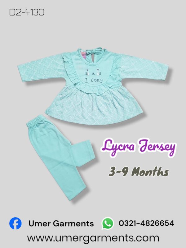 Baby Girl Blue Lycra Jersey D2