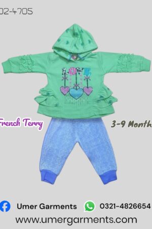 Baby Girl Green French Terry D2