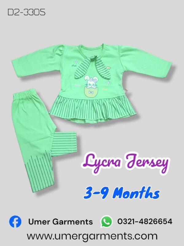 Baby Girl Green Lycra Jersey