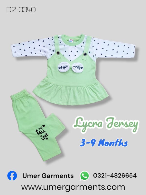 Baby Girl Green Lycra Jersey D2