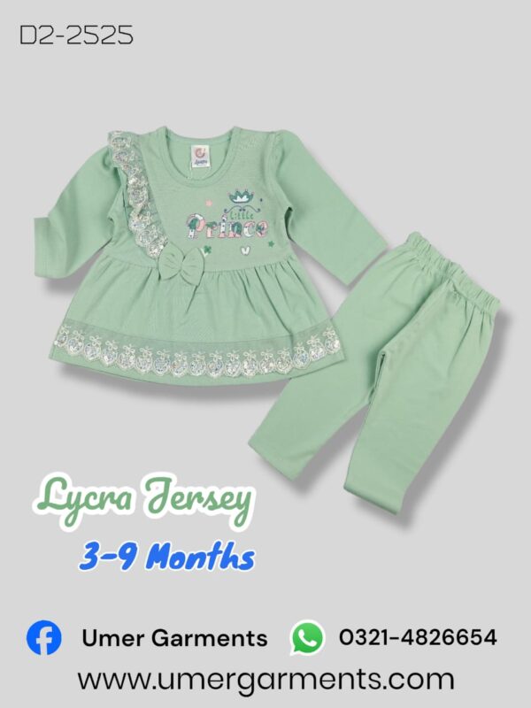 Baby Girl Green Lycra Jersey D2