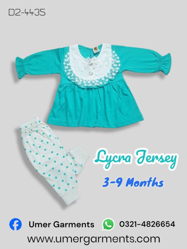 Baby Girl Green Lycra Jersey D2