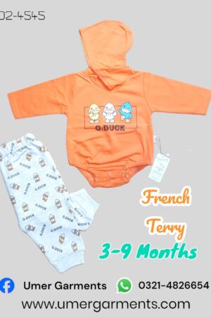 Baby Girl Orange French Terry