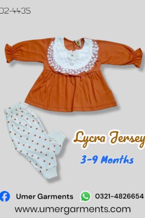 Baby Girl Orange Lycra Jersey D2