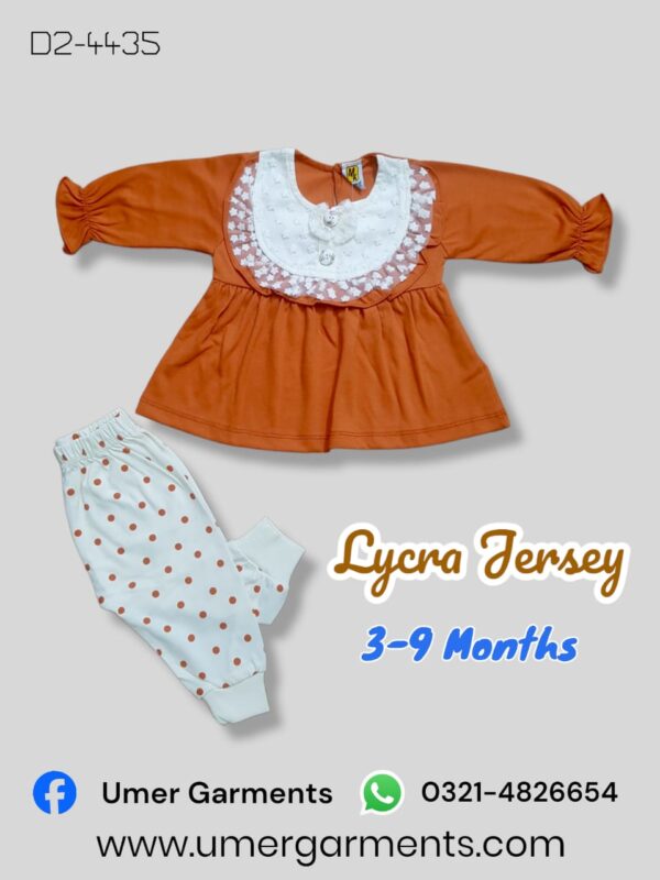 Baby Girl Orange Lycra Jersey D2