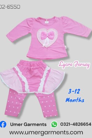 Baby Girl Pink Lycra Jersey D2