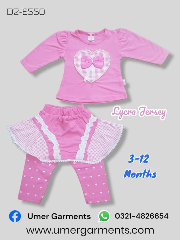 Baby Girl Pink Lycra Jersey D2