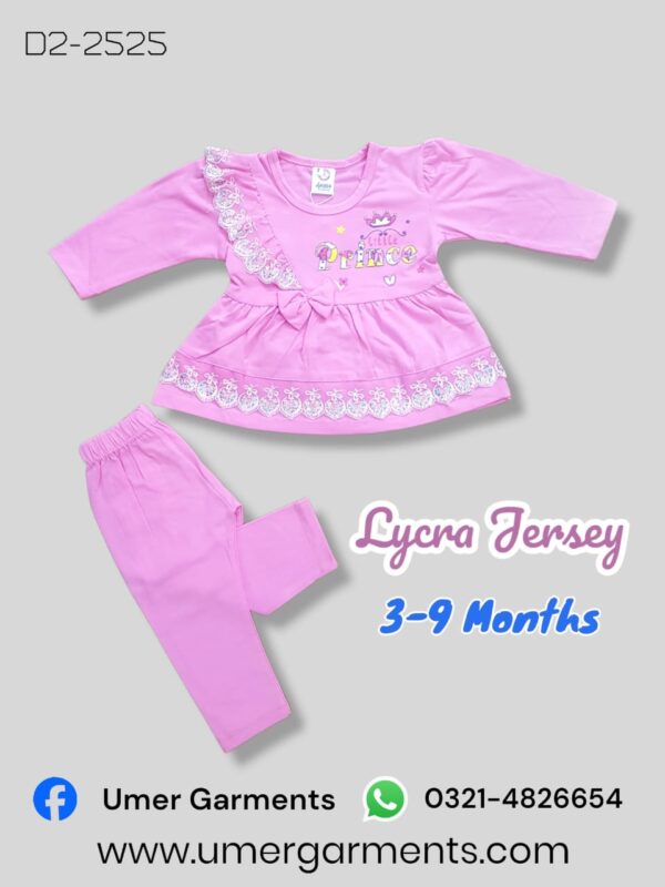 Baby Girl Pink Lycra Jersey D2