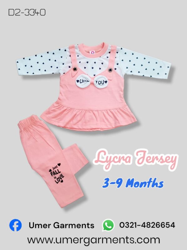 Baby Girl Pink Lycra Jersey D2