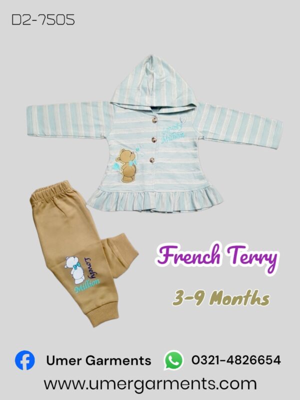 Baby Girl Sky Blue French Terry D2