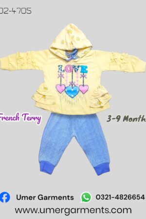 Baby Girl Yellow French Terry D2