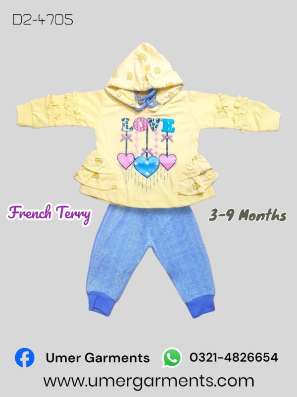 Baby Girl Yellow French Terry D2