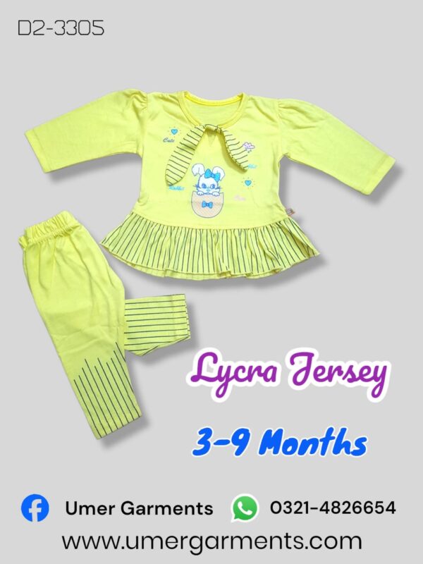 Baby Girl Yellow Lycra Jersey