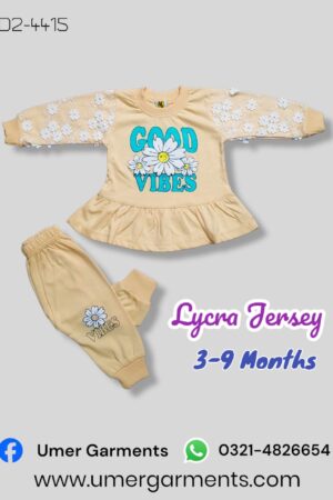 Baby Girl Yellow Lycra Jersey D2