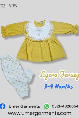 Baby Girl Yellow Lycra Jersey D2