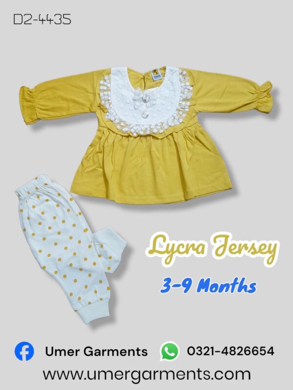 Baby Girl Yellow Lycra Jersey D2