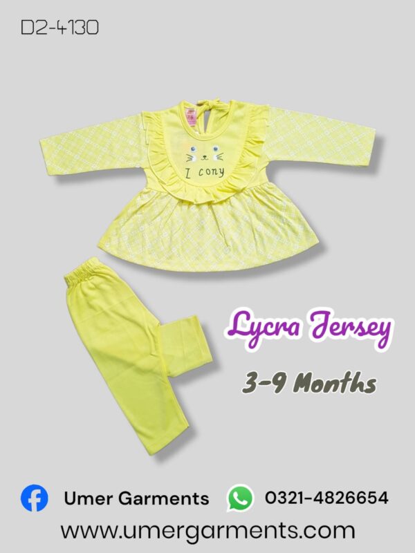 Baby Girl Yellow Lycra Jersey D2