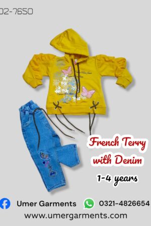 Yellow French Terry with Denim